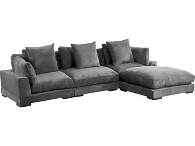 Moe's Home Tumble Gray Upholstered Sectional Sofa MEUB101225