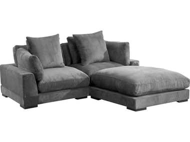 Moe's Home Tumble Gray Upholstered Sectional Sofa MEUB101325