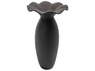 Moe's Home Ruffle Black Decorative Vase MEUO101702