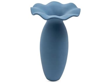Moe's Home Ruffle Blue Decorative Vase MEUO101726