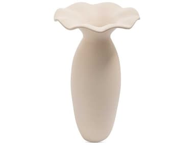 Moe's Home Ruffle Ecru Decorative Vase MEUO101734
