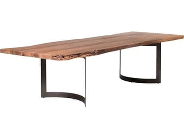 Moe's Home Collection Bent 98.5'' x 40'' Rectangular Small Smoked Dining Table MEVE100103