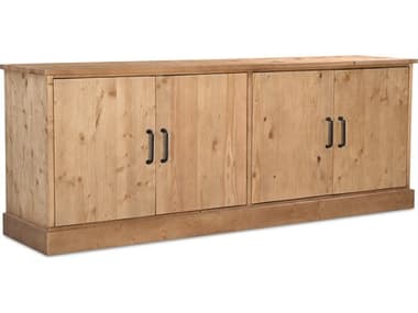 Moe's Home Tade 81.5" 4 Door Sideboard Honey Pine MEVE103121