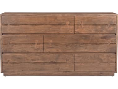 Moe's Home Madagascar 6-Drawers Acacia Wood Double Dresser MEVE104403