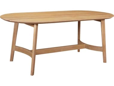 Moe's Home Trie 98" Oval Wood Natural Dining Table MEVE109824