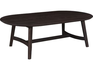 Moe's Home Trie Oval Wood Dark Brown Coffee Table MEVE1119200