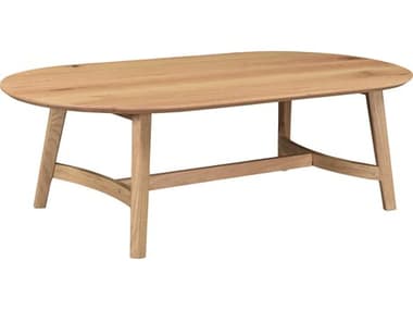 Moe's Home Trie 54" Oval Wood Natural Coffee Table MEVE1119240