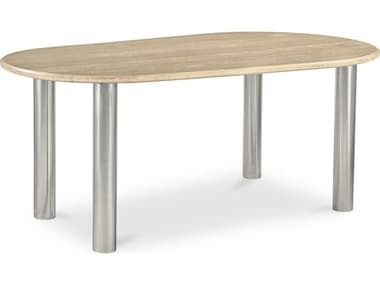 Moe's Home Fia Dining Table Travertine MEVE1124340