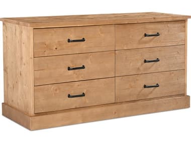 Moe's Home Tade 6 Drawer Dresser Honey Pine MEVE113321