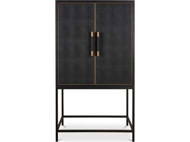 Moe's Home Mako Black Solid Wood Display Cabinet MEVL104702