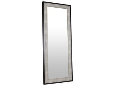 Moe's Home Mako Black Oak Wood Floor Mirror Rectangular MEVL105015