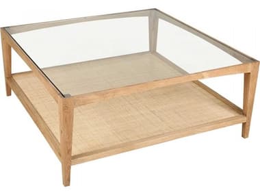 Moe's Home 39" Square Glass Natural Coffee Table MEVL105624