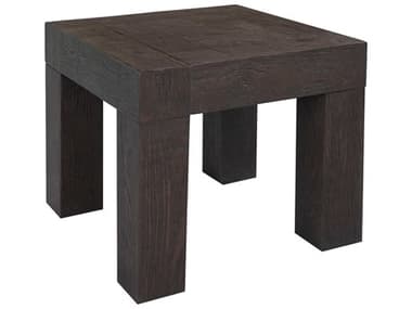 Moe's Home Evander 22" Square Wood Rustic Brown End Table MEVL105903