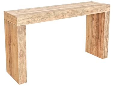 Moe's Home Evander 55" Rectangular Wood Aged Oak Console Table MEVL106924