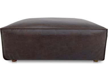 Moe's Home Form Brown Leather Ottoman MEXQ100320