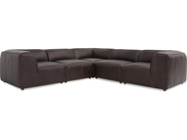 Moe's Home Form Brown Upholstered Sectional Sofa MEXQ100720