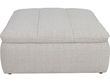 Moe's Home Lino Beige Upholstered Ottoman MEXQ102734