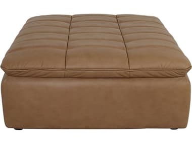Moe's Home Lino Brown Leather Ottoman MEXQ102740