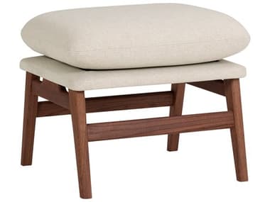 Moe's Home Asta Sand Beige Upholstered Ottoman MEYC104121