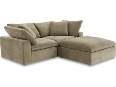 Moe's Home Clay Nook 89 Wide Green Upholstered Sectional Sofa MEYJ100916