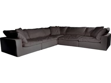 Moe's Home Clay Gray Upholstered Sectional Sofa MEYJ101029