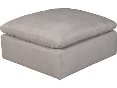 Moe's Home Terra Peyton Slate Gray Upholstered Ottoman MEYJ101429