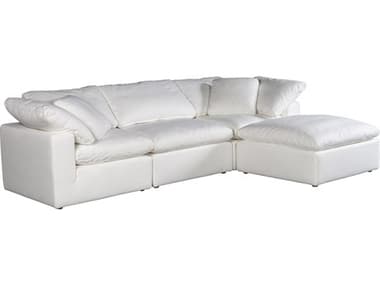 Moe's Home Terra White Upholstered Sectional Sofa MEYJ101505