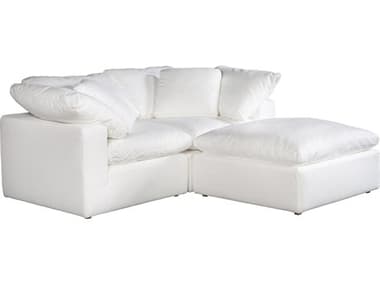 Moe's Home Terra White Upholstered Sectional Sofa MEYJ101605