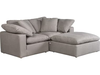 Moe's Home Terra Gray Upholstered Sectional Sofa MEYJ101629