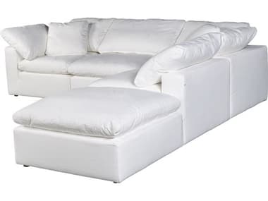 Moe's Home Terra White Upholstered Sectional Sofa MEYJ101805