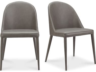 Moe's Home Burton Gray Upholstered Side Dining Chair - Set of Two MEYM100226