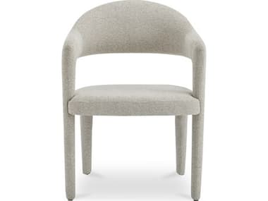 Moe's Home Martens Beige Upholstered Arm Dining Chair MEYM100934