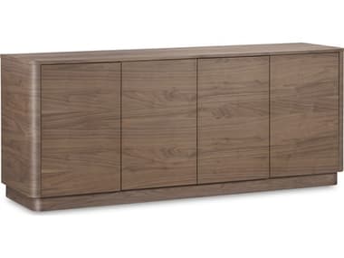 Moe's Home Round Off 72" Rubberwood Brown Sideboard MEYR100803