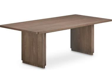 Moe's Home Round Off Rectangular Wood Brown Dining Table MEYR1009030