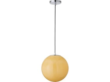 Moe's Home Ida 1-Light Yellow Globe Pendant MEZA101430