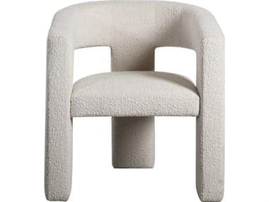 Moe's Home White Fabric Accent Chair MEZT103218