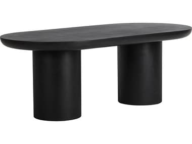 Moe's Home Rocca 83.0"W Dining Table Black MEZT1033020