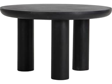 Moe's Home Rocca 51.0"W Round Dining Table Black MEZT1034020