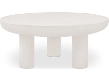 Moe's Home Rocca Round Concrete Coffee Table MEZT1035050