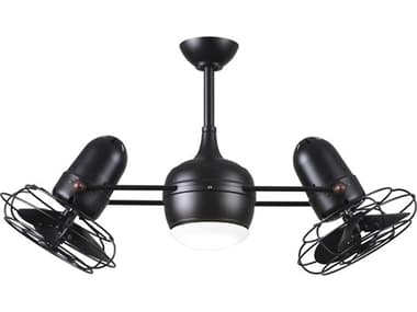 Matthews Fan Company Dagny Matte Black 40'' Wide LED Indoor / Outdoor Ceiling Fan MFCDGLKBKMTL