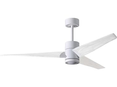 Matthews Fan Company Super Janet White 60'' Wide Indoor / Outdoor Ceiling Fan with Matte White Blades MFCSJWHMWH60