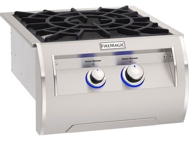 Fire Magic Echelon Diamond Built-In Gas Power Burner with Porcelain Cast Iron Grids MG195B20