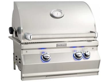 Fire Magic Aurora 24'' Built-In Gas Grill with Back Burner and Rotisserie Kit MGA430I8EA