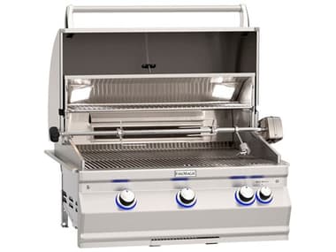 Fire Magic Aurora 30'' Built-In Gas Grill with Back Burner and Rotisserie Kit MGA660I8EA