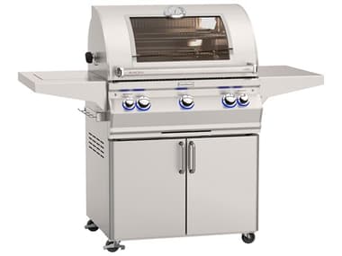 Fire Magic Aurora 30'' Portable Gas Grill Single with Flush Mounted Side Burner and Magic View Window MGA660S7EAW
