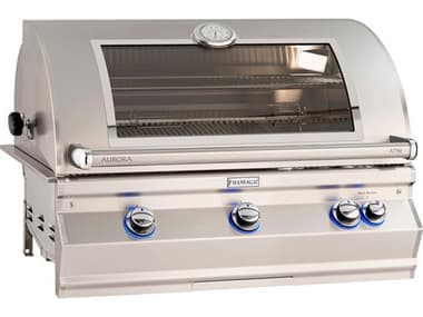 Fire Magic Aurora 36'' Built-In Gas Grill with Back Burner and Rotisserie Kit and Magic View Window MGA790I8EAW