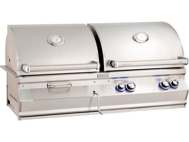 Fire Magic Aurora 46'' Built-In Grill Gas & Charcoal Combo with Back Burner and Rotisserie Kit MGA830I8EA