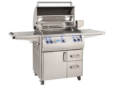 Fire Magic Echelon Diamond Gas Grill On Cart with Flush Mounted Single Side Burner MGE660S8E162