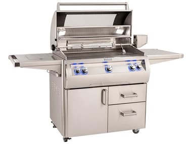 Fire Magic Echelon Diamond 36'' Portable Grill with Double Side Burner with Magic View Window MGE790S8E171W
