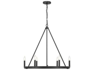 Minka Lavery Dutton 6-Light Coal Black Chandelier MGO171566A